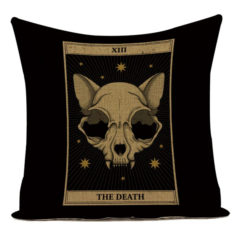 Axyaa Retro Pet Pattern Cushion Cover - Decorative Sofa Linen Pillow Case