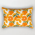 Axyaa Daisy Flower Rectangular Lumbar Cushion Cover for Bedside, Living Room, and Car