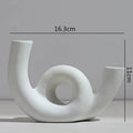 Axyaa Abstract Flower Vase | Modern Home Decor | Ceramic Hydroponic Craft