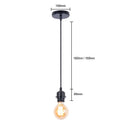 Axyaa Vintage E27 Pendant Lamp Holder with 1M/1.5M Cable