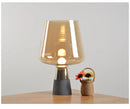 Nordic Glass Concrete Table Light by Axyaa - Creative Metal Lamp with E27 Fixture