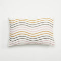 Chic Daisy Dandelion Embroidery Cushion Cover by Axyaa