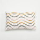 Chic Daisy Dandelion Embroidery Cushion Cover by Axyaa