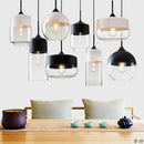 Axya Nordic LED Pendant Light with Glass and Wood Finish