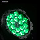 Axyaa Waterproof LED Par Light 18x18W 6in1 DMX512 for Dj Disco Strobe Concert