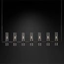 Axyaa Glass Chandelier Chrome Pendant Lamp with LED Lighting