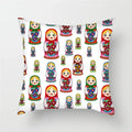 Axyaa Cartoon Doll Pattern Polyester Cushion Cover for Home Decor
