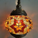 Axyaa Mediterranean Style Glass Mosaic Table Lamp