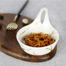Axya Small Black Ceramic Plate Bowl Set for Kitchen Tableware and Seasoning Dish