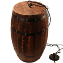 Axyaa Natural Wood Wine Barrel Chandelier for Kitchen Living Dining Hotel