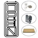 Axyaa Vertical LED Neon Open Sign - Ultra Bright for Store Promotions