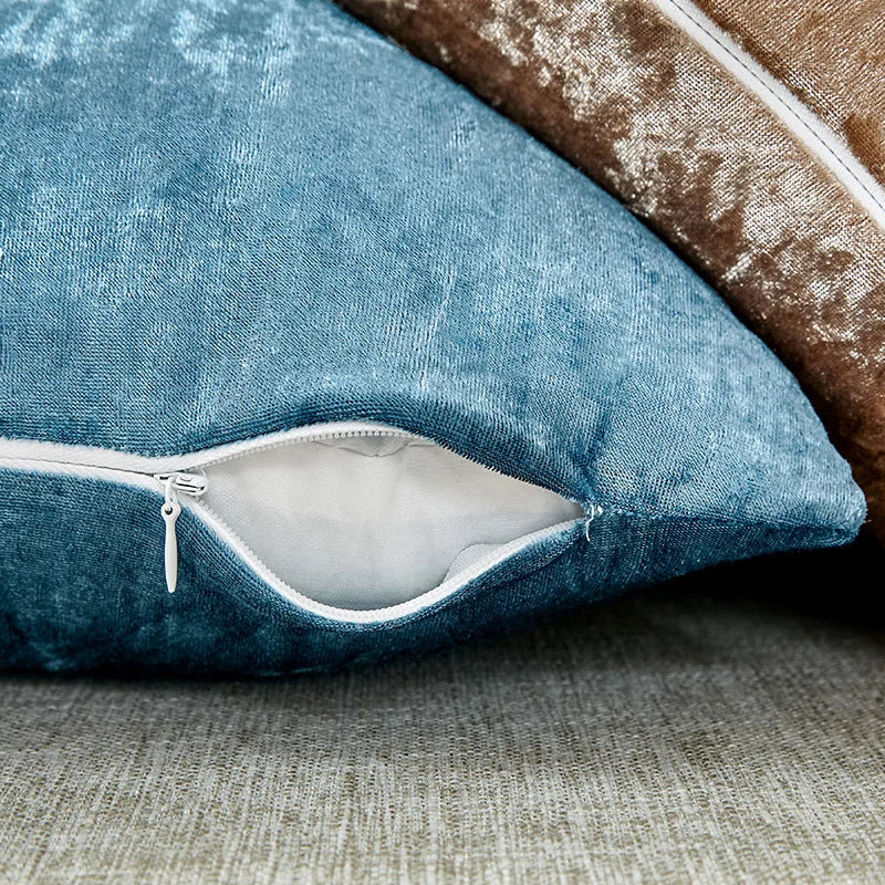 Velvet Decorative Pillows for Sofa, Super Soft Cover, Nordic Home Decor, Axyaa