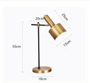 Axyaa Gold Nordic Study Table Lamp