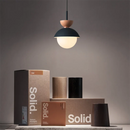 Axyaa Glass Pendant Lamp with Long Cable for Bedside Living Room