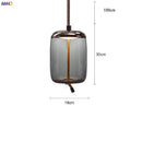 Axyaa Nordic Glass LED Pendant Lights - Modern Hanging Light for Dinning Living Room