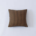 Axyaa Houndstooth Fur Cushion Cover - Nordic Living Room Sofa Decor