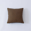 Axyaa Houndstooth Fur Cushion Cover - Nordic Living Room Sofa Decor