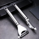 Axyaa Stainless Steel Dual-Use Peeler Scraper for Fruits and Vegetables