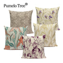 Axyaa Vintage Flower Cushion Covers - Shabby Chic Floral Pillowcase