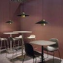 Axyaa Metal Pendant Light with Replaceable E27 Bulb for Dining, Bar, and Cafe