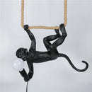 Axya Resin Monkey Pendant Lights: Stylish Horizontal Hanging Lighting Fixtures