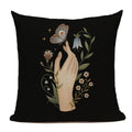 Nordic Cushion Cover Black 18x18 Double Side Printed for Living Room Sofa
