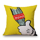 Axyaa Pop Art Lips Cushion Cover for Home Decor 45x45cm