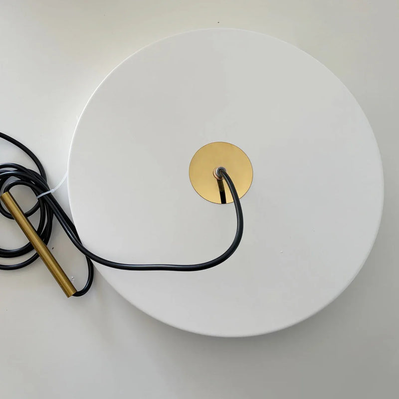 Axyaa Nordic Metal LED Pendant Lights for Kitchen Island, Modern Round Hanging Lamp in Black, White, Blue