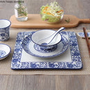 Axya Chinese Tableware Set: Bowl, Plate, Spoon, Cup, Chopstick Holder - Complete Dining Set