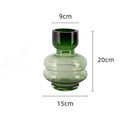Axyaa Glass Vase Hydroponic Flower Pot Modern Home Desk Decoration Feature