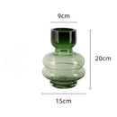 Axyaa Glass Vase Hydroponic Flower Pot Modern Home Desk Decoration Feature