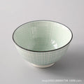 Axyaa Wind Ceramic Salad Bowl Set - Stylish Threaded Rice Bowls for Home