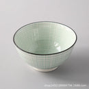 Axyaa Wind Ceramic Salad Bowl Set - Stylish Threaded Rice Bowls for Home