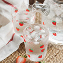 Axyaa Kawaii Strawberry Glass Water Pot Large Capacity Teapot Heat Resistant.