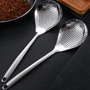 Axyaa Stainless Steel Skimmer Spoon Strainer Colander for Kitchen, 35.5x10.7cm