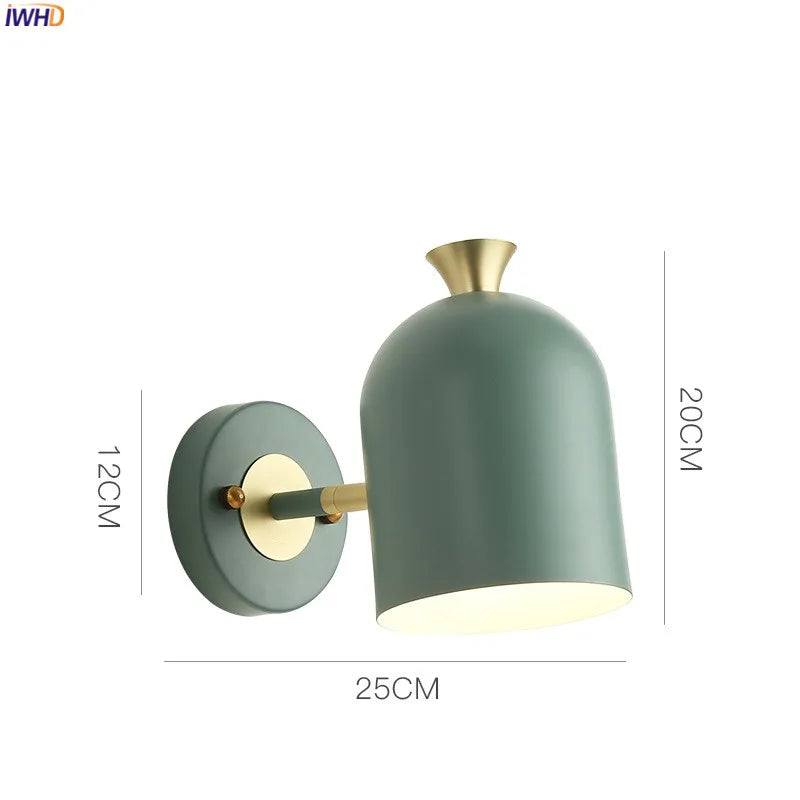 Axyaa Nordic LED Wall Light for Bedroom Bathroom Stair Mirror - Modern Simple Sconce