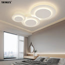 Axya White LED Modern Chandelier for Living Dining Bedroom Kitchen Indoor Lighting