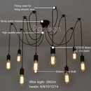 Axyaa Retro Spider Pendant Lights for Home Decoration