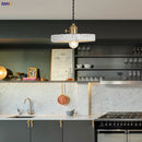 Axyaa Nordic White Cement Pendant Lights: Modern Hanging Lamp for Bar, Living Room, Kitchen