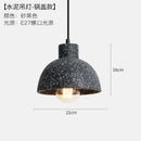 Axyaa Industrial Edison Pendant Lights for Bedroom Dinning Room Cafe - Cement Finish