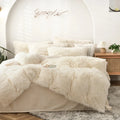 Axyaa Long Hair Velvet Duvet Cover Set - Queen Size