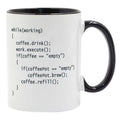 Axyaa Ceramic Coffee Mug with Color Handle - Programmer's Gift