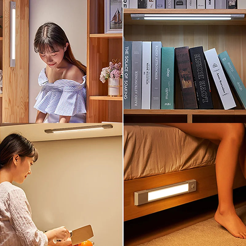Axyaa Smart Motion Sensor LED Night Light Dimmable USB Charging Night Lamp
