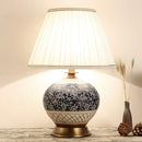 Axyaa Ceramic Copper Table Lamp: New Chinese Style for Living Room and Bedroom Decor