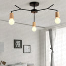 Axya Retro Loft Wooded Ceiling Lamp for Modern Home Decor