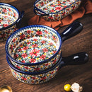 Axyaa Hand-Painted Polish Baking Dish - Artistic Addition to Your Kitchen