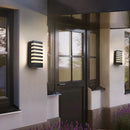 Axyaa Modern Outdoor Wall Sconce 12W Black Aluminum Luminaire