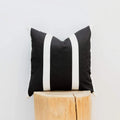 Axyaa Black Nordic Decor Cushion Cover 18x18 for Boho Living Room Décor