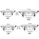 Axyaa LED Downlights for Living Room and Kitchen, 5W-15W, Round Recessed Ceiling Spotlight