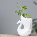 Axya Ceramic Horse Head Flower Pot for Home Decor and Plant Arrangement